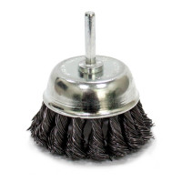 NovoTools Cup Brush For Drills Twist Knotted Wire, 75x6 mm