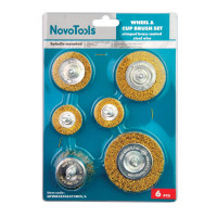 NovoTools Wire Brushes For Drills, set of 4 pcs.