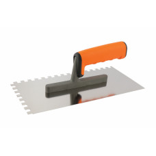 Stainless steel notch trowel 130/270mm 8mm / Box.6