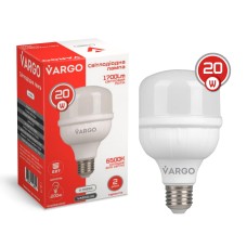 LED лампа VARGO 20W E27 6500K 80*136мм 220V (V-111894)