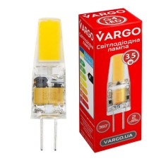 LED лампа VARGO G4, 3.5W, COB, 6500K, AC 220V, ɸ10×H32mm (V-114869)
