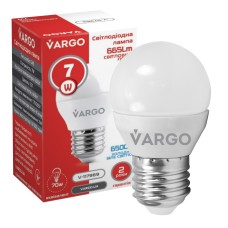 LED лампа VARGO G45 7W E27 665lm 6000K (V-117969)