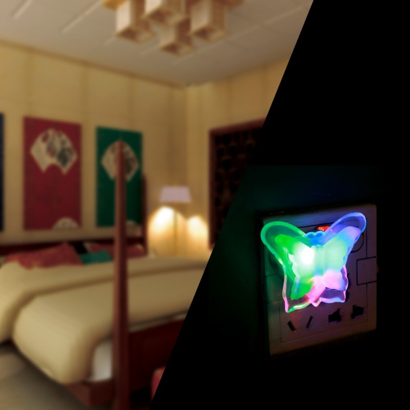 Ночник VARGO LED Бабочка, в коробке, RGB