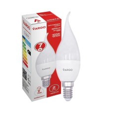 LED лампа VARGO C37 7W E14 665lm 4000K (V-115677)