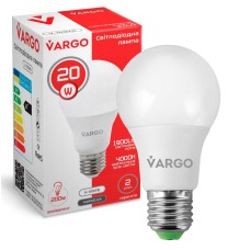 LED лампа VARGO A80 20W E27 1425lm 6000K (V-111976)