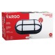 Светодиодный светильник VARGO ЖКХ 22W 6500K 2200lm IP54 AC165-265V овал с решеткой Размер: 250х120Х48мм (V-111850)