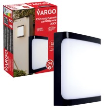 Светодиодный светильник VARGO ЖКХ 24W 24W 6500K 2400lm IP54 AC165-265V прямоугольн. Размер: 200x162x58мм (V-111852)
