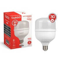 LED лампа VARGO 30W E27 6500K 100*159мм 220V (V-111895)
