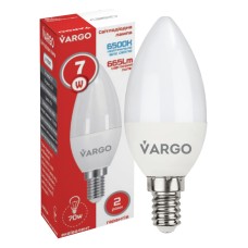 LED лампа VARGO C37 7W E14 665lm 6000K (V-117967)