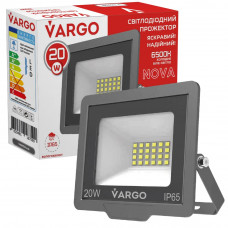 Светодиодный LED прожектор VARGO 20W 220V 1800lm 6500K (116759)