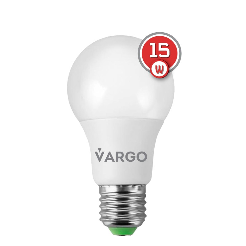 LED лампа VARGO A65 15W E27 1425lm 4000K (V-110520)