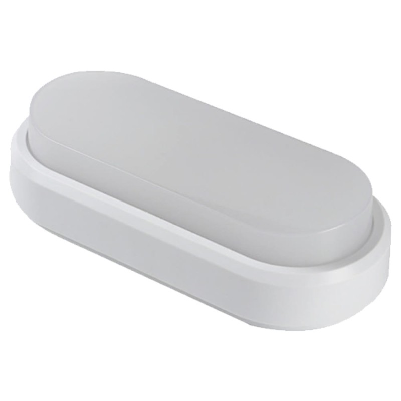 LED Светильник VARGO ЖКХ 20W овал IP54 с датчиком руху AC165-265V Розмір: 197*96*55мм (V-115716)