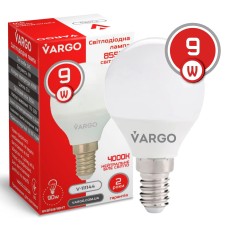 LED лампа VARGO G45 9W E14 855lm 4000K (V-111144)