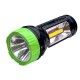Светодиодный фонарик VL861, 1LED + боковое свечение COB, встр. аккумулятор, шнур 220V, размер 180х70mm, пластик (V-111507)