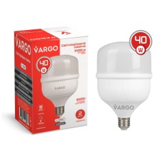 LED лампа VARGO 40W E27 6500K 118*186мм 220V (V-111896)