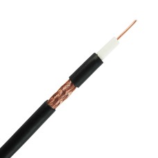 114478 VARGO TV RG6 CCS 1.02 Copper foil 64 * 0.12mm CCA, 100 метрів, Мідна фольга 64 мідних жил / чорний