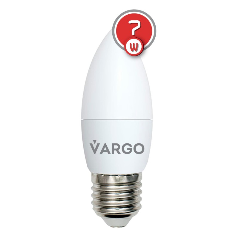 LED лампа VARGO C37 7W E27 665lm 4000K (V-110525)