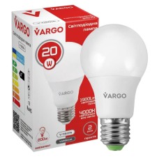 LED лампа VARGO A80 20W E27 1425lm 4000K (V-116014)