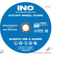 Cutting disc for stone INO 41 54С (7") 180 3,0 22,23
