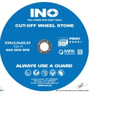 Cutting disc for stone INO 41 54С (9") 230 3,0 22,23