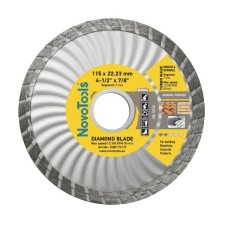 Diamond blade NovoTools Basic  (4.5") 115 mm*7 mm*22,23 mm Turbowave