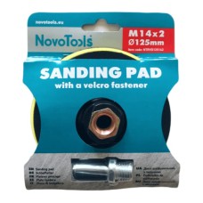 Sanding back hook and loop disc (5") 125mm M14x2 with adaptor