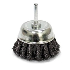 NovoTools Cup Brush For Drills Twist Knotted Wire, 75x6 mm