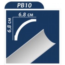 Ceiling moulding white PB 10 2000*68*68