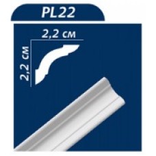 Ceiling moulding white PL 22 2000*22*22