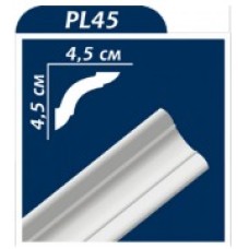 Ceiling moulding white PL 45 2000*45*45