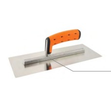 Stainless steel curved drywall trowel 120/300mm / Box.4