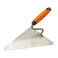 Stainless triangular trowel 180mm / Box.6