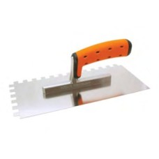Stainless steel notch trowel 130/270mm 6mm / Box.6