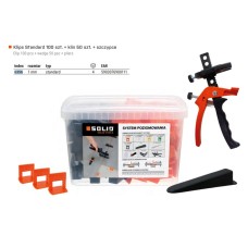 Tile leveling system - Clip 100 pcs + wedge 50 pcs + pliers 1mm / Box.4