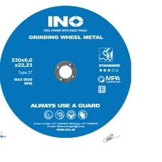 Grinding disc for metal INO STANDARD 27 14А (9") 230 6,0 22,23