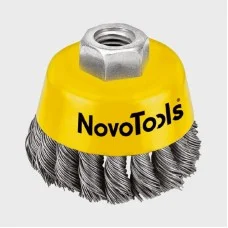 NovoTools Cup Brush Twist Knotted Wire, 125 mm